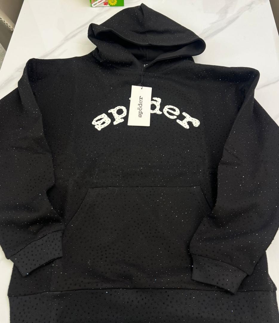 Rhinestone Spider Hoodie