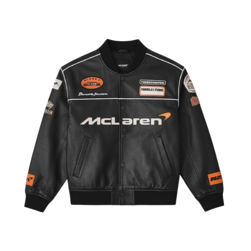 McLaren Racing Leather Bomber Jacket